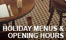 Holiday Menus